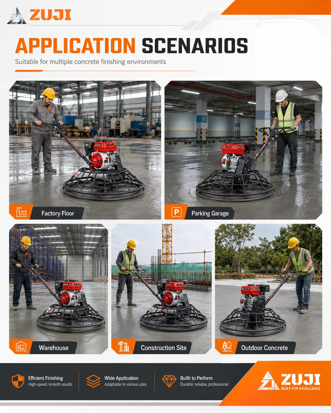 ZJ100 Concrete Power Trowel 01 — Explore the details 4