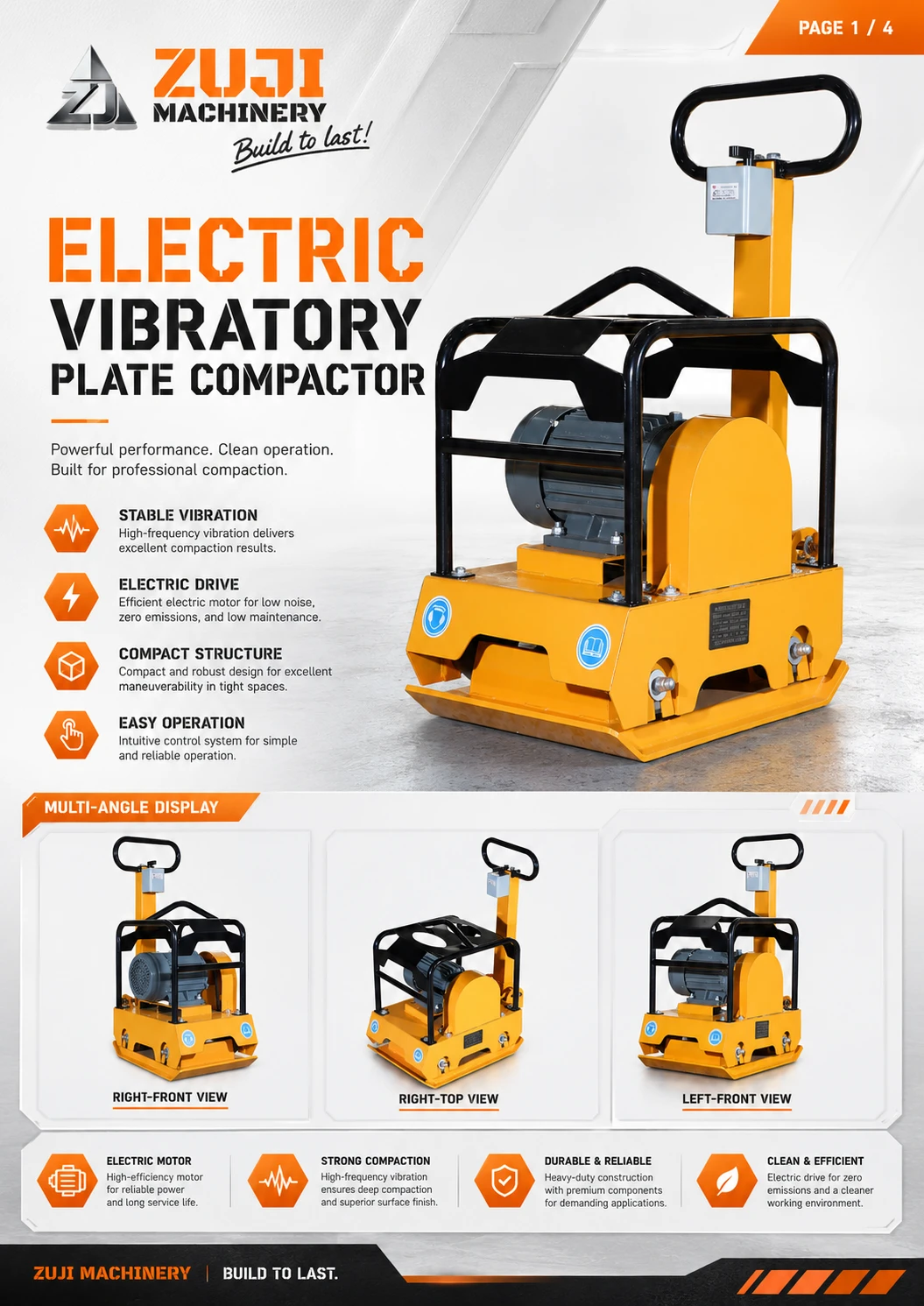 100 Electra Vibratory Plate Compactor — Explore the details 1