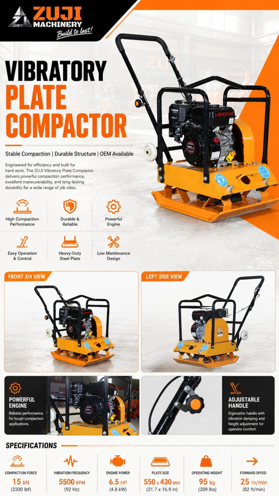 80 Vibratory Plate Compactor 02 — Explore the details 1