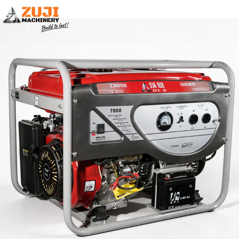 7800e 7kw Gasoline Generator Electric Dual Start