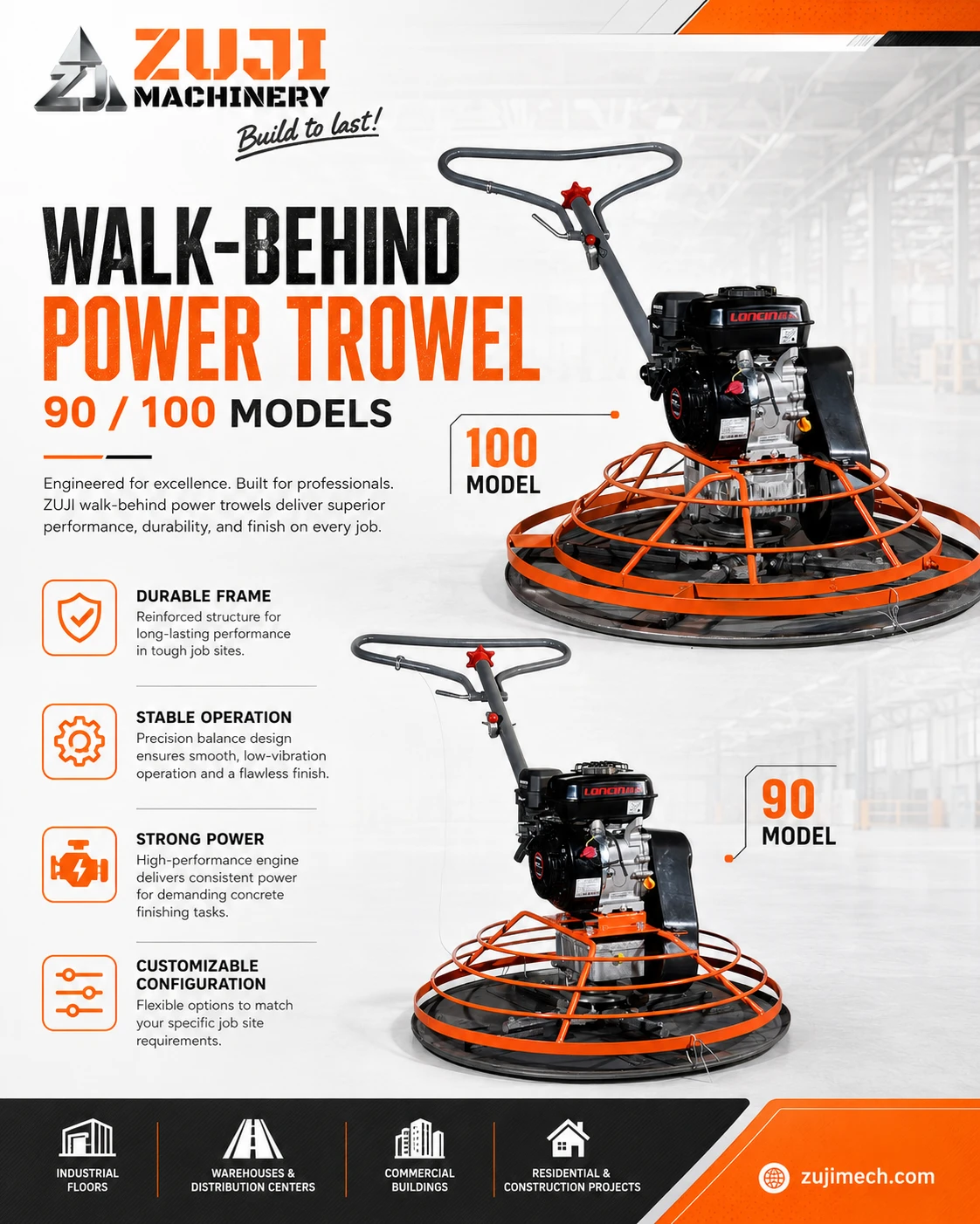 ZJ90 Concrete Power Trowel 05 — Explore the details 3