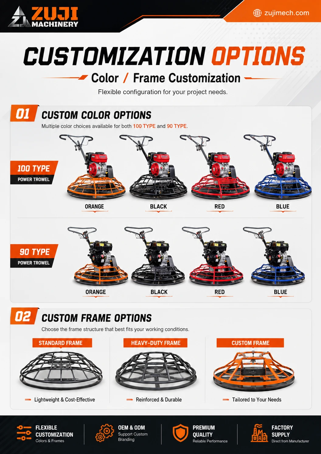 ZJ100 Concrete Power Trowel 01 — Explore the details 3