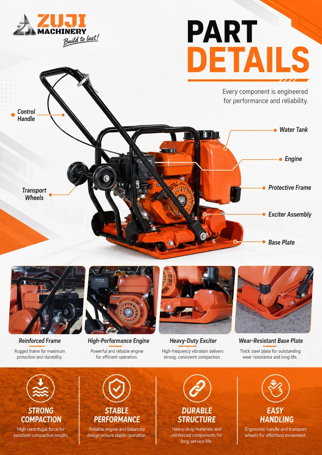 90 Vibratory Plate Compactor 02 — Explore the details 1