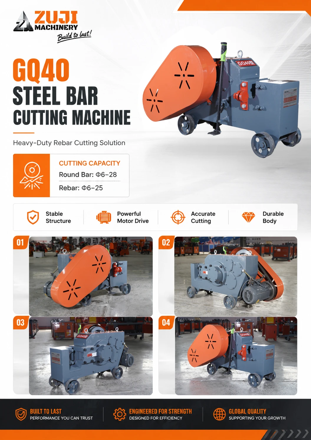 GQ40 Rebar Cutting Machine — Explore the details 1
