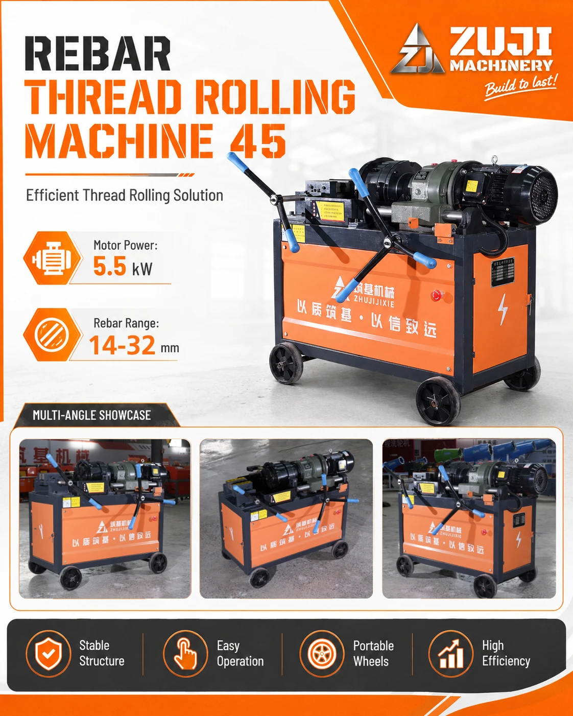 Hgs 45 Rebar Thread Rolling Machine — Explore the details 1