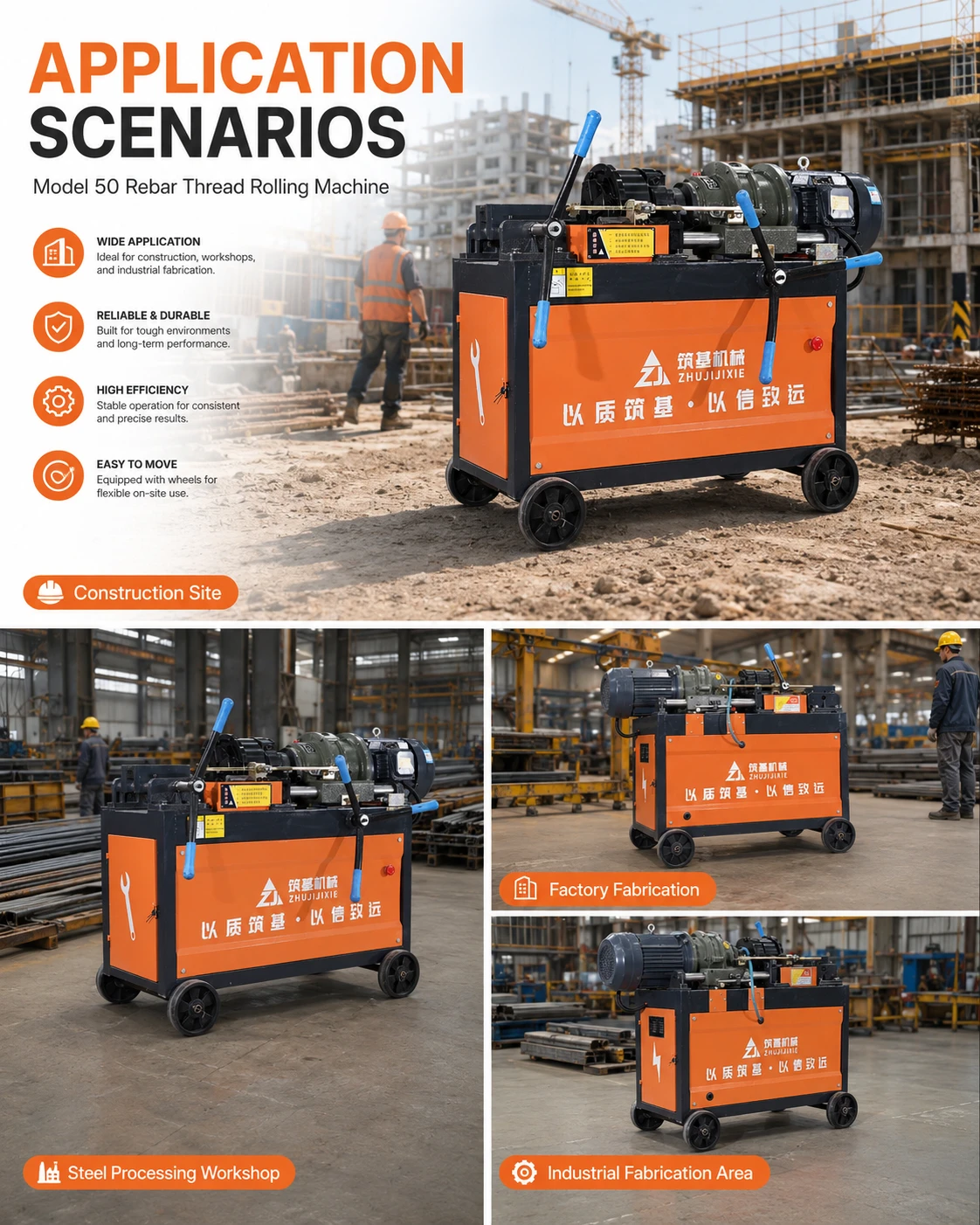 Hgs 50 Rebar Thread Rolling Machine — Explore the details 4