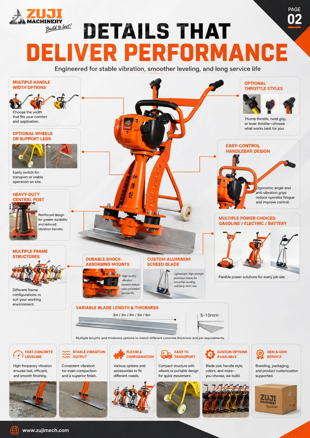 Vibratory Screed Machine 01 — Explore the details 1