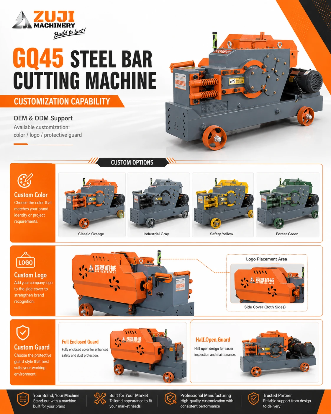 GQ45 Flat Cut Rebar Cutting Machine — Explore the details 4