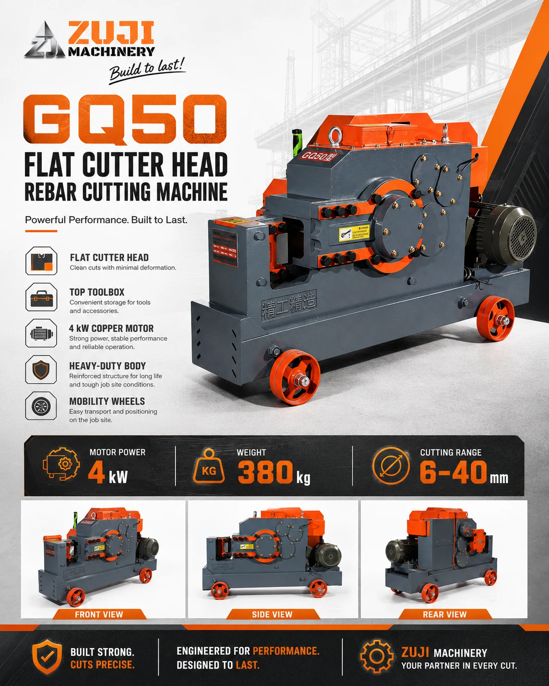 GQ50 Rebar Cutting Machine — Explore the details 3