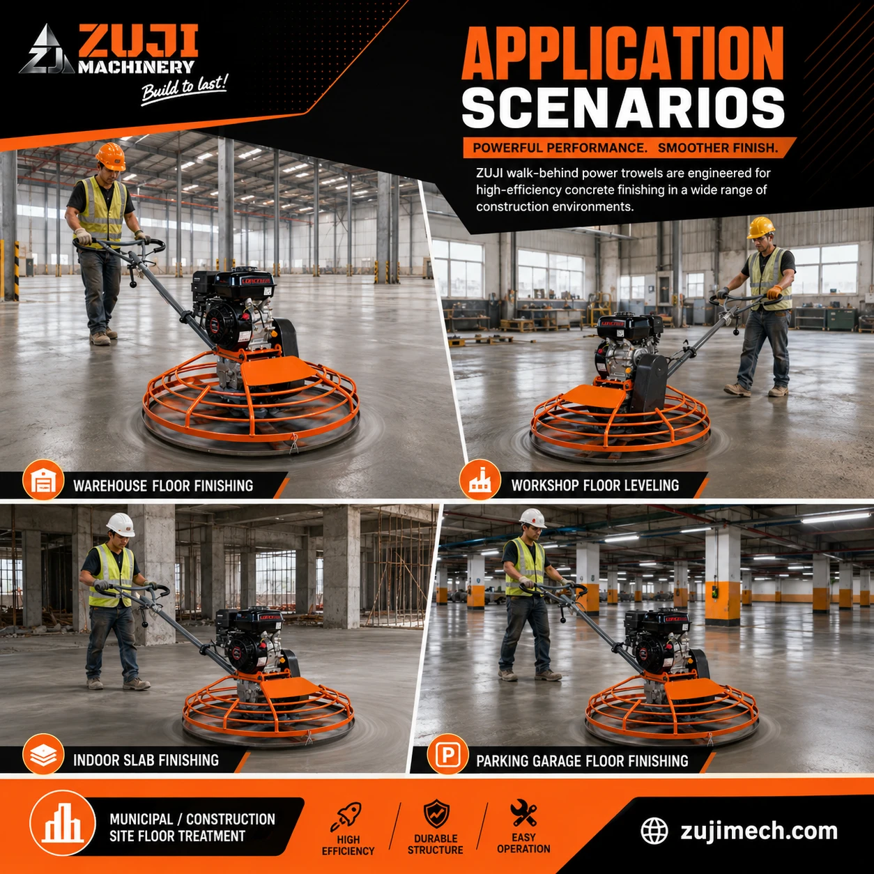 ZJ100 Concrete Power Trowel 03 — Explore the details 1