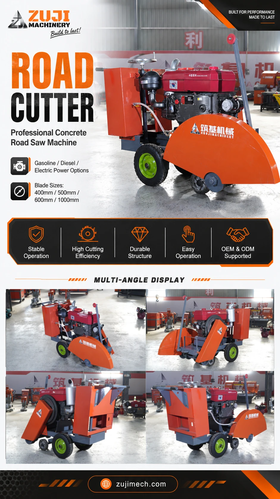 Q1000 Diesel Powered Water cooled Concrete Cutter — Explore the details 1