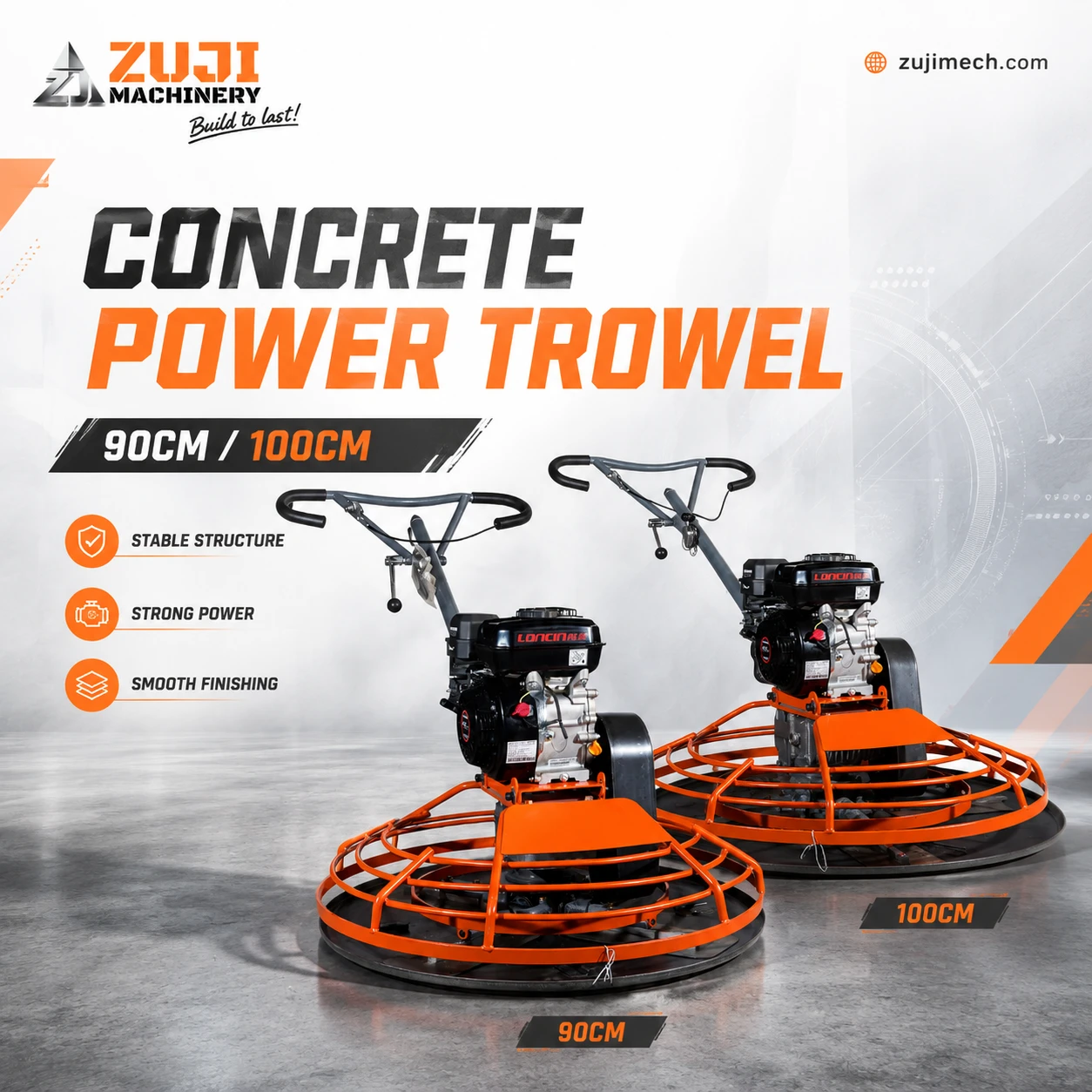 ZJ100 Concrete Power Trowel 03 — Explore the details 2