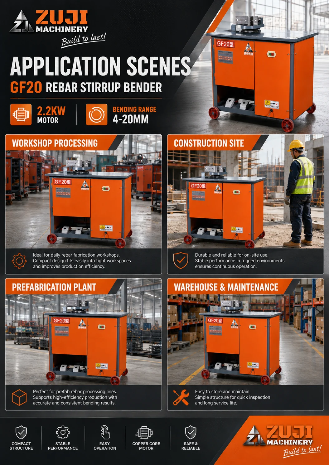 GF20 Rebar Stirrup Bending Machine — Explore the details 3