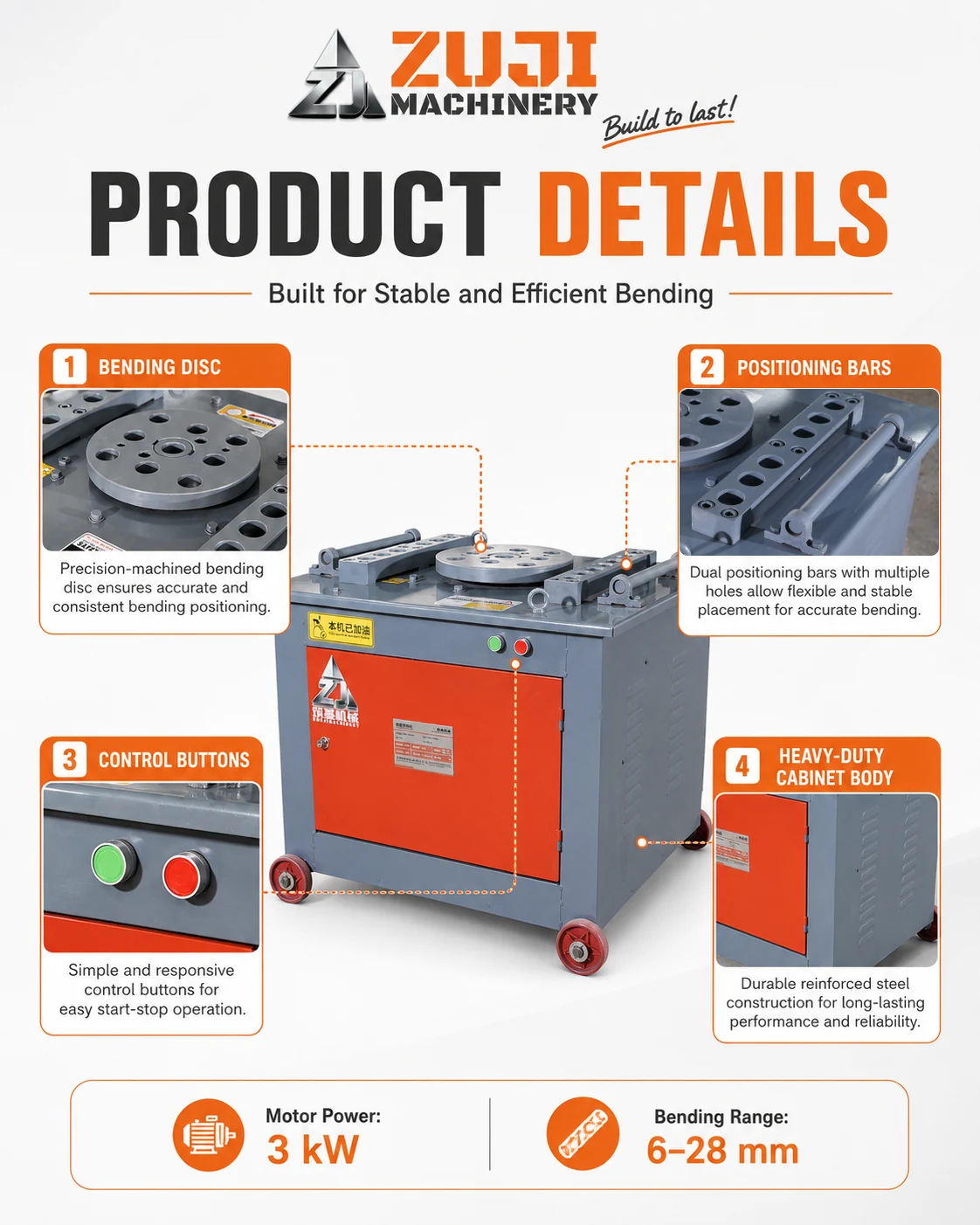 GW40 Rebar Bending Machine — Explore the details 3