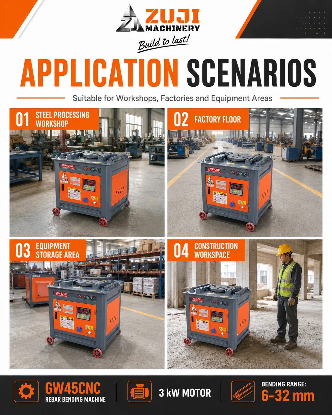 GW45 CNC All-Gear Rebar Bending Machine — Explore the details 1