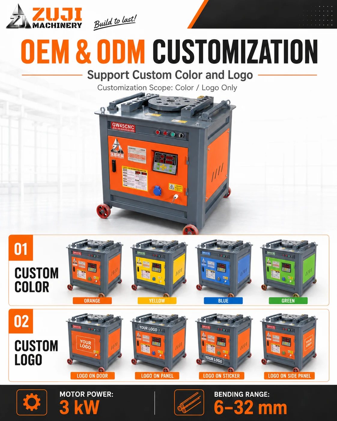 GW45 CNC All-Gear Rebar Bending Machine — Explore the details 4