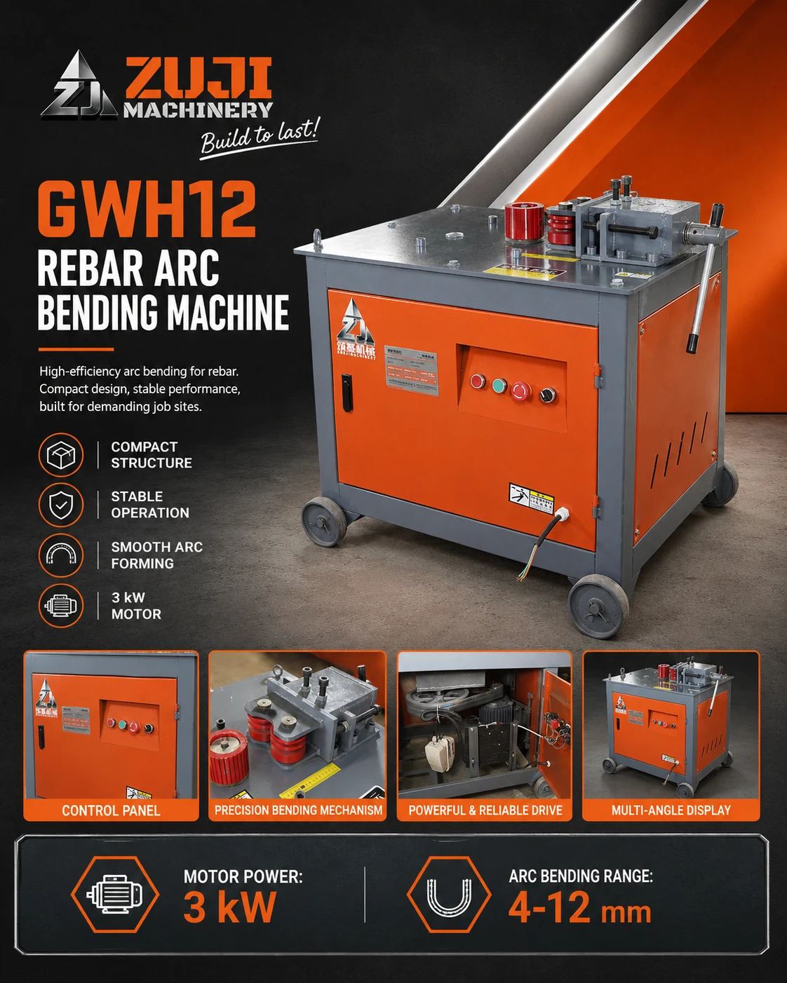 Gwh 12 Rebar Arc Bending Machine — Explore the details 1