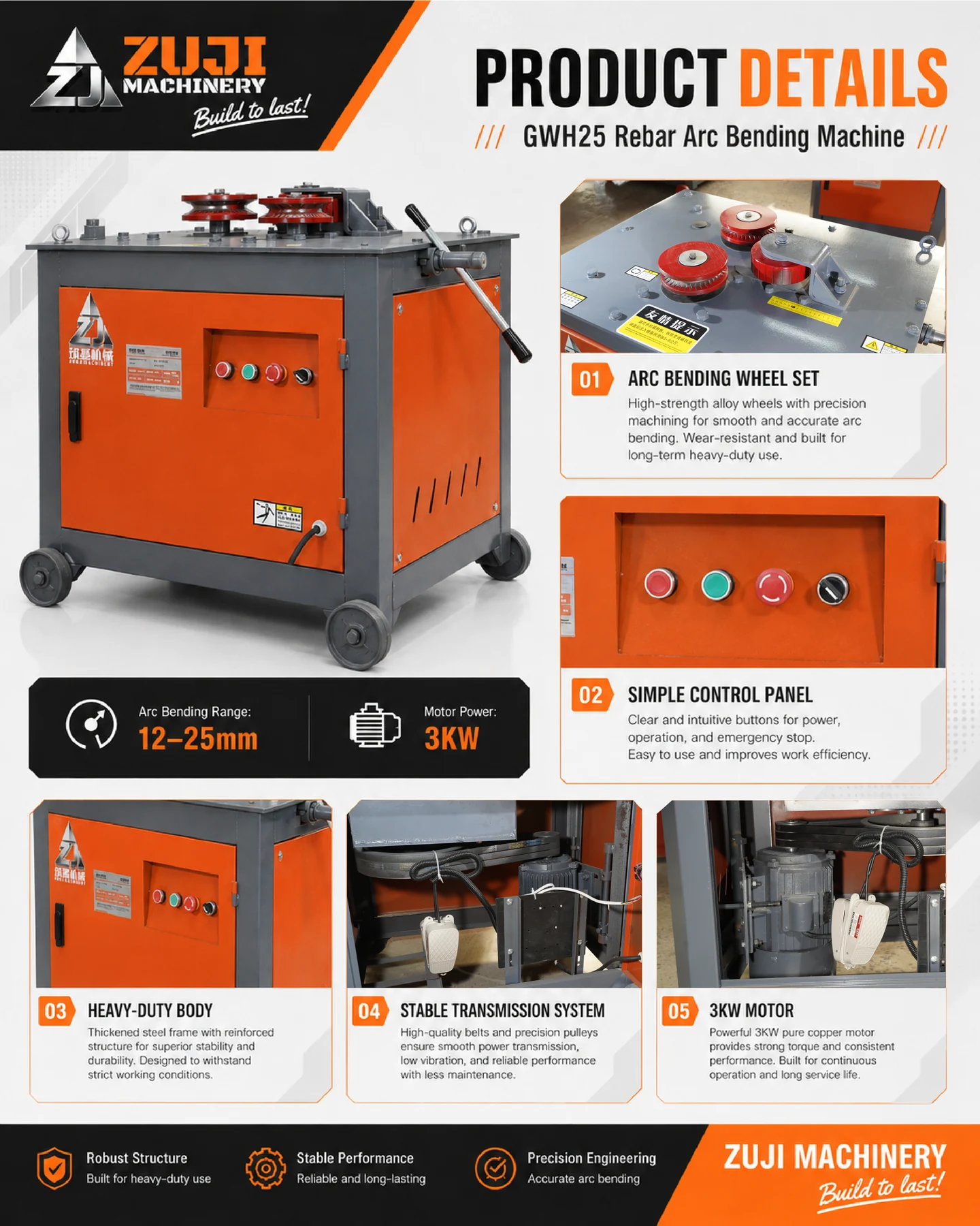 Gwh 25 Rebar Arc Bending Machine — Explore the details 3
