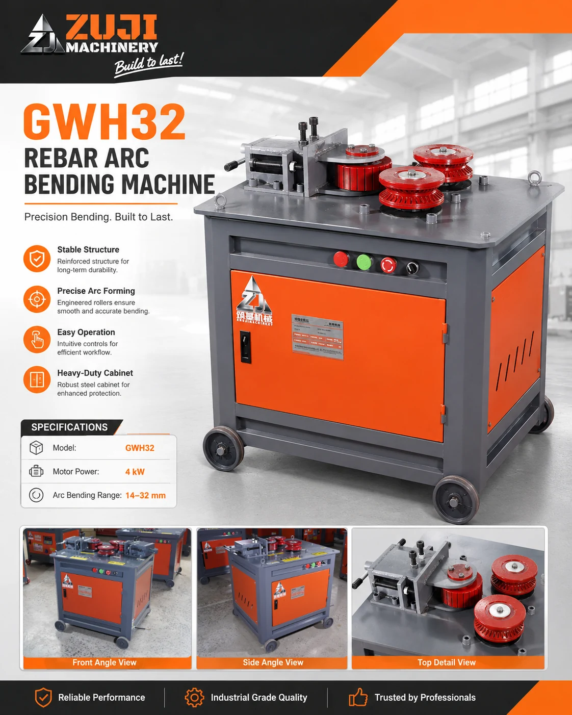 Gwh 32 Rebar Arc Bending Machine — Explore the details 4