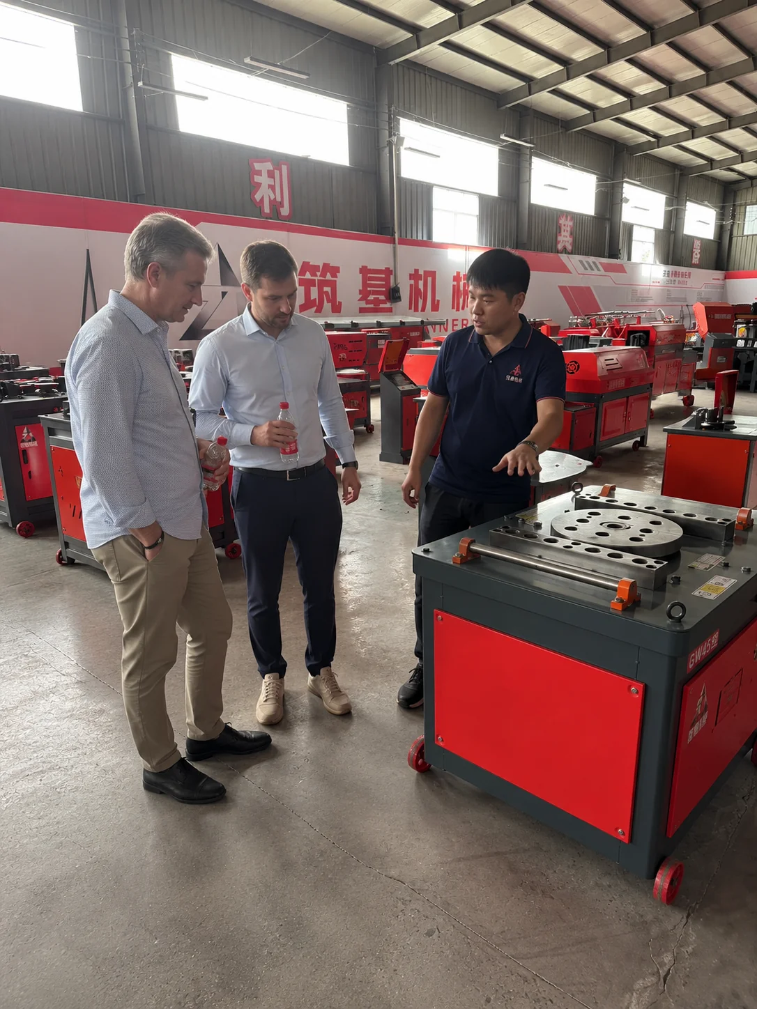 A visit to see rebar equipment