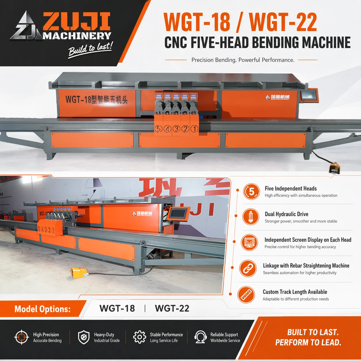 Wgt 22 Five Head Automatic Feeding Stirrup Bending Machine — Explore the details 3